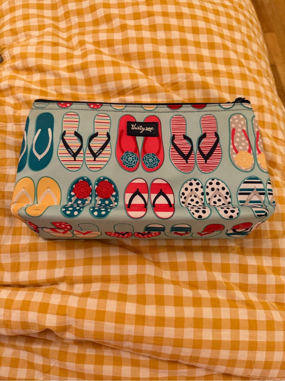 thirty-one Teal "Fun Flops" Print Insulated Pouch